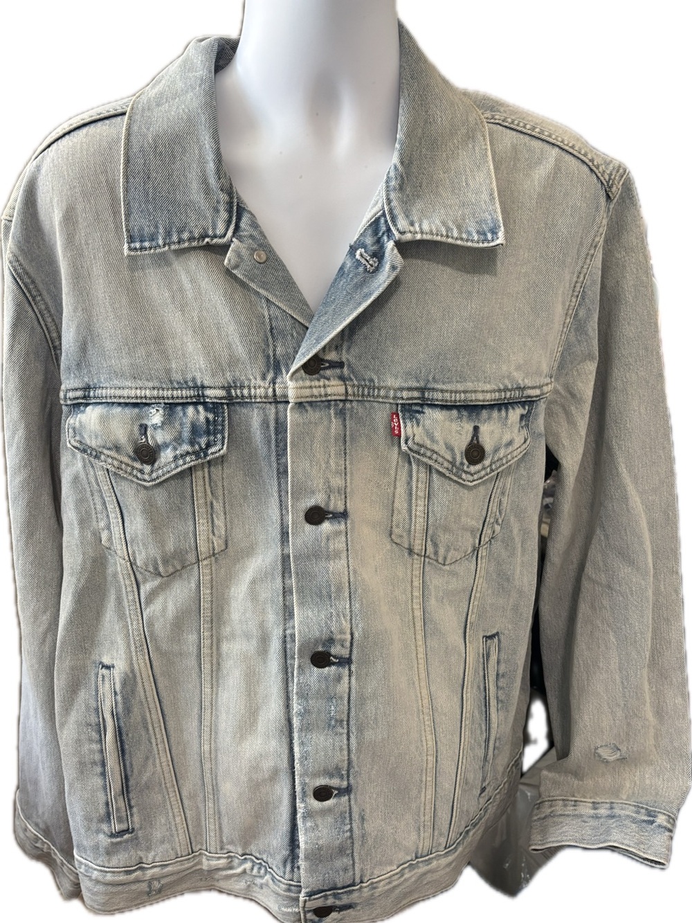 Levi’s Vintage Fit Distressed Denim Trucker Jacket XXL